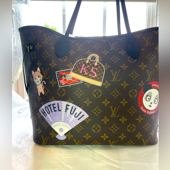 RARE LV Neverfull MM World Tour Japan Tokyo (Limited Edition) - Picture 5 of 12